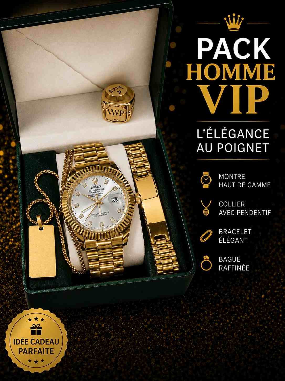 PACK ROLEX OR